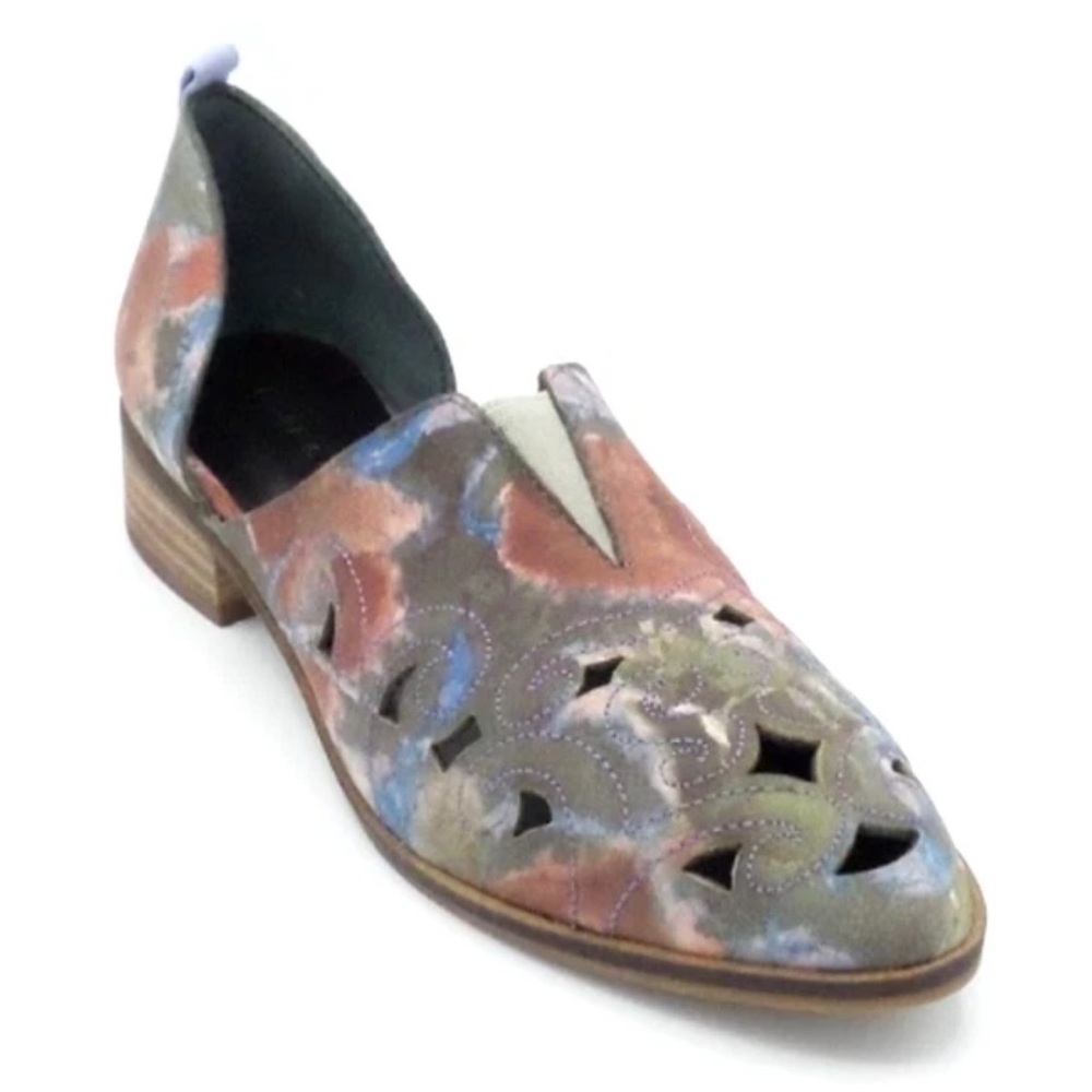 Lori Goldstein Leather Floral Li-Bria Booties. Size 8.5